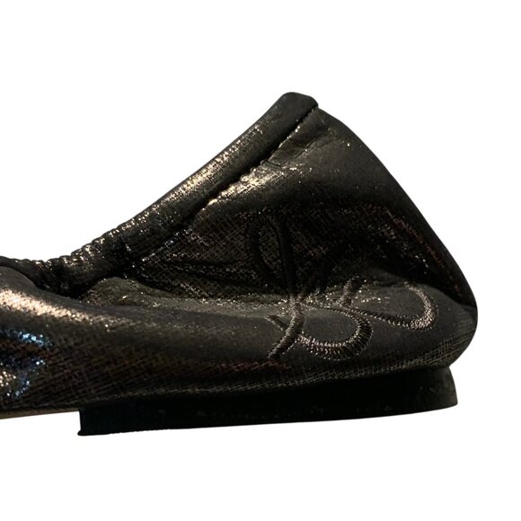 SAM EDELMAN Pewter Gray Felicia Bow Accent Women's Ballet Flats 9.5M - Picture 8 of 8